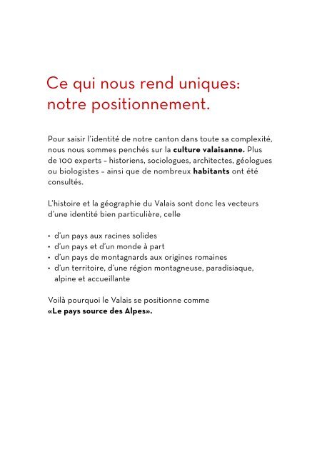 Brochure marque Valais