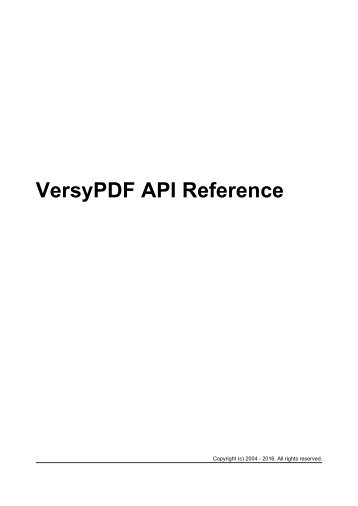 VersyPDF