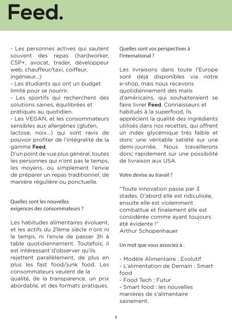 Dossier de Presse Feed Officiel PDF 