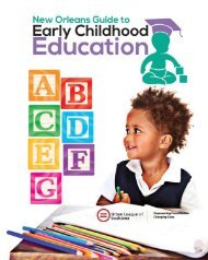2016 New Orleans Guide to Early Childhood Education