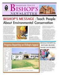 Namirembe Diocese-Bishop's Newsletter : January to March 2017