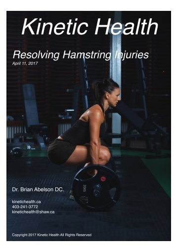 Resolving Hamstring Injuries - Kinetic Health