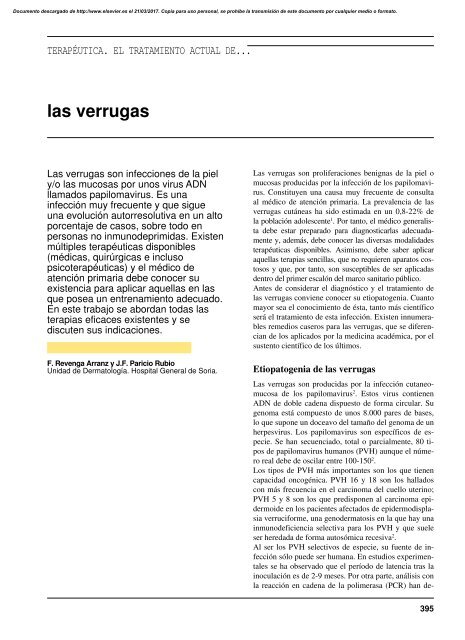 verrugas infecciosas