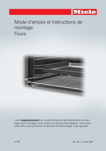 Miele H 2265 BP Active - Mode d'emploi et instructions de montage