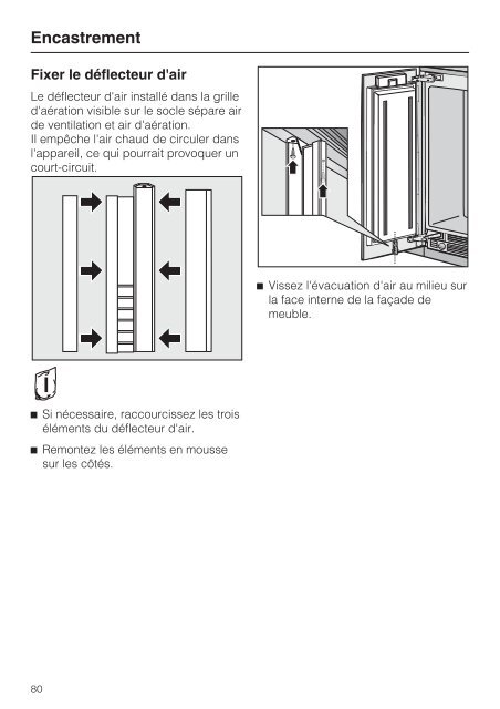 Miele KFN 29133 D edt/cs - Mode d'emploi et instructions de montage