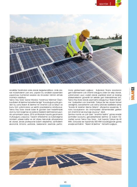 Solarex Magazine Mart - Nisan 2017 Sayısı 
