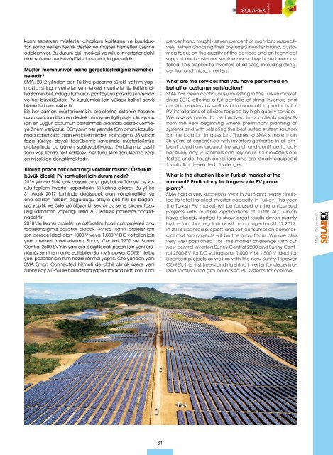 Solarex Magazine Mart - Nisan 2017 Sayısı 