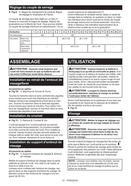 Makita Perceuse visseuse &agrave; percussion 18 V Li-Ion 5 Ah &Oslash; 13 mm (3 batteries) - DHP482RT3J - Notice