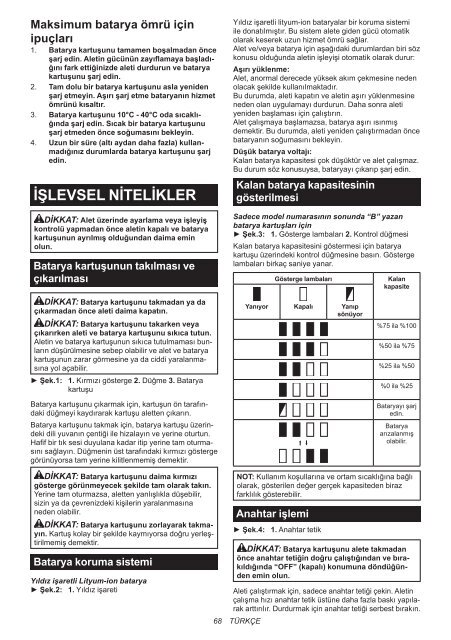 Makita Perceuse visseuse &agrave; percussion 18 V Li-Ion 5 Ah &Oslash; 13 mm (3 batteries) - DHP482RT3J - Notice