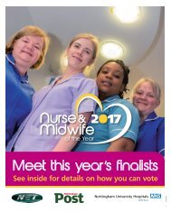 Nurse & Midwife of the Year 2017 shortlist supplement