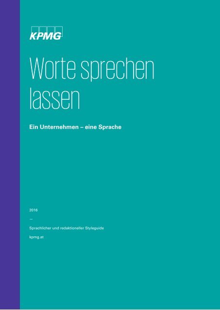 161130_KPMG Oesterreich_Worte sprechen lassen