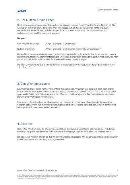 161130_KPMG Oesterreich_Worte sprechen lassen