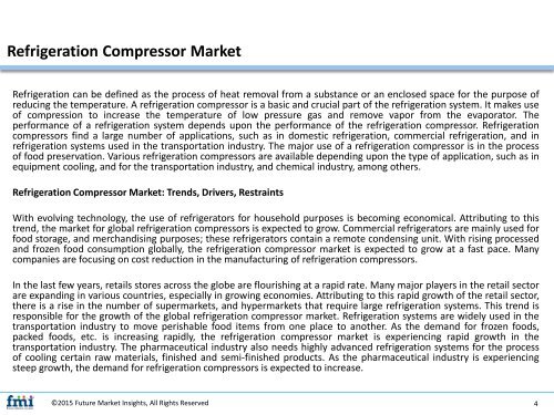 Refrigeration Compressor Market