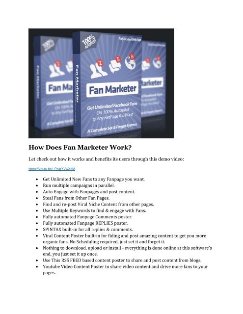 Fan Marketer review & bonuses - cool weapon