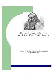 Giovanni Boccaccio e la vendetta d'un frate ignoto