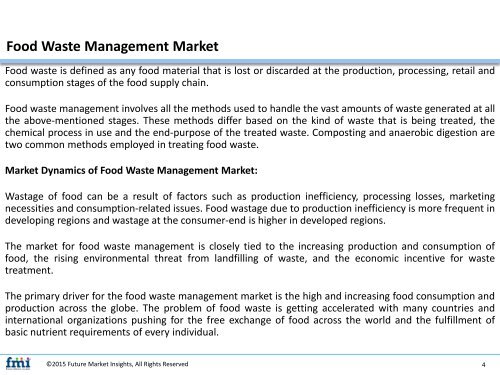 Food Waste Management Market