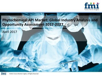 Phytochemical API Market Revenue, Opportunity and forecast 2027