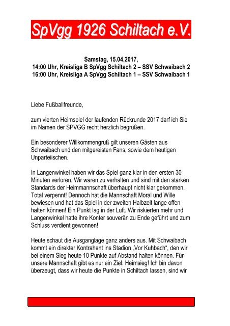 15.04.2017, SpVgg - SSV Schwaibach