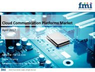 Cloud Communication Platforms Market: In-Depth Market Research Report 2017-2027