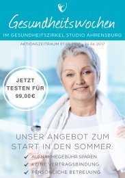 Gesundheitswochen im Gesundheitszirkel - Studio Ahrensburg