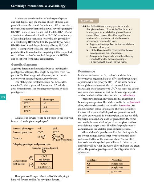 Cambridge International A Level Biology Revision Guide