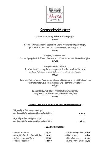 Spargelzeit 2017