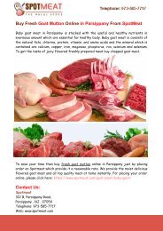 Buy Fresh Goat Mutton Online In Parsippany From SpotMeat
