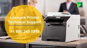 Lexmark Printer Support Phone Number +1-800-243-0019 | Lexmark Support  