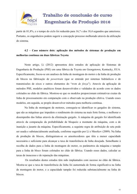 Análise comparativa das tecnologias de melhorias contínuas e suas heterogeneidades