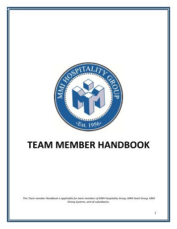 MMI Team Member Handbook