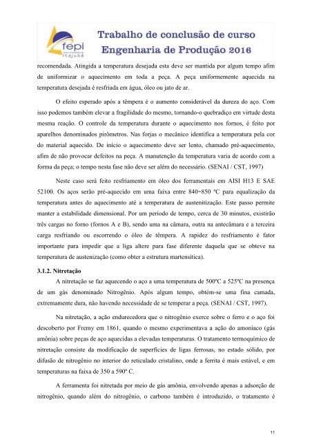 Soldagem por FSW (friction stir welding) da liga de alumínio 6063T6 utilizando uma ferramenta circular