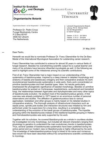 l - F. Oberwinkler - International Mycological Association
