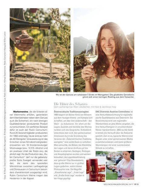 WELLNESS Magazin Special - Weinfrühling 2017