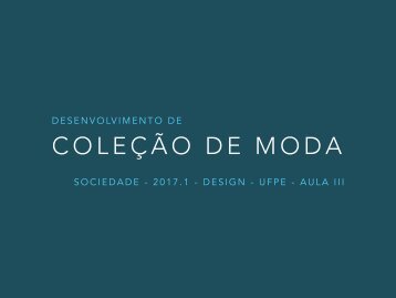 desenvolvimento de coleção aula 3