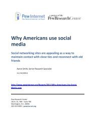 Why Americans Use Social Media