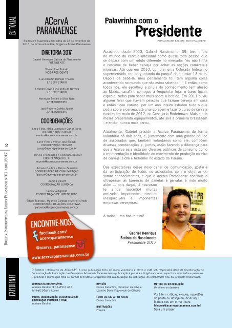 Boletim Informativo AcervaPR Abril 2017