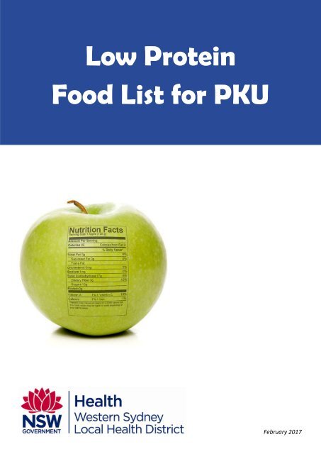 Low Protein Food List For PKU