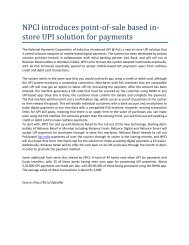 NPCI introduces point-of-sale based in-store UPI solution for payments