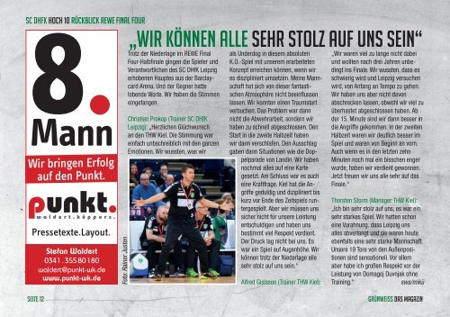 GRÜNWEISS – das Magazin der DHfK-Handballer – Heft 14 – Saison 2016/17