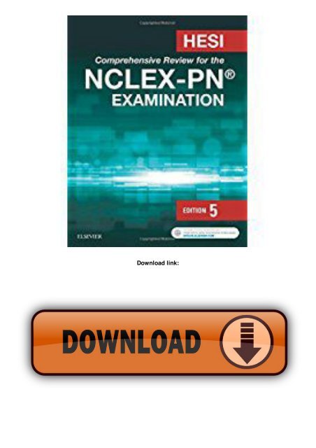 Hesi Comprehensive Review For The Nclex Pn Examination 5e - 