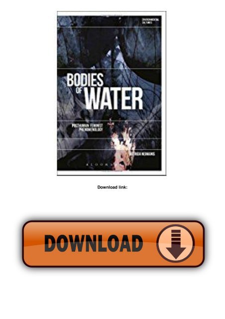 Bodies of Water: Posthuman Feminist Phenomenology (Environmental Cultures)