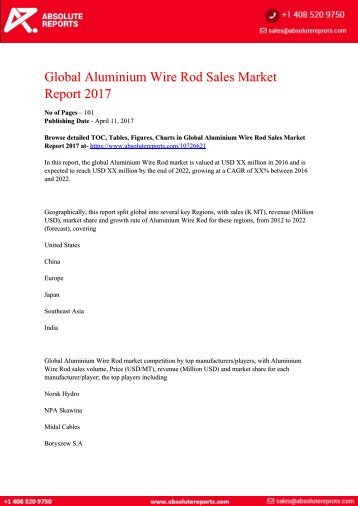 10726621-Global-Aluminium-Wire-Rod-Sales-Market-Report-2017