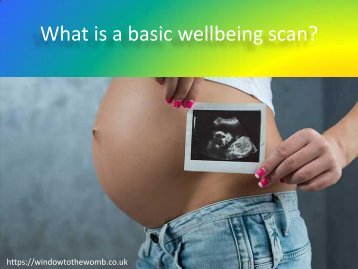 What is a basic wellbeing scan?