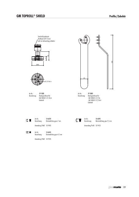 Schiebesysteme für Balkon- und Loggiaverglasungen - Produktkatalog