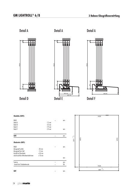 Schiebesysteme für Balkon- und Loggiaverglasungen - Produktkatalog