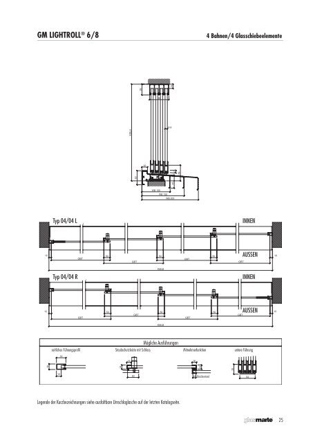 Schiebesysteme für Balkon- und Loggiaverglasungen - Produktkatalog