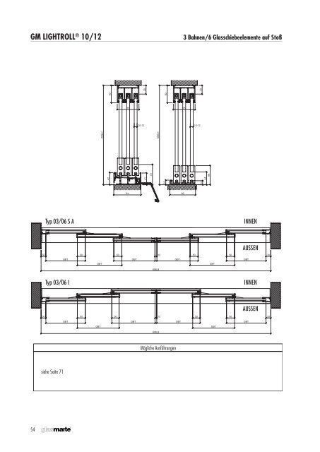 Schiebesysteme für Balkon- und Loggiaverglasungen - Produktkatalog