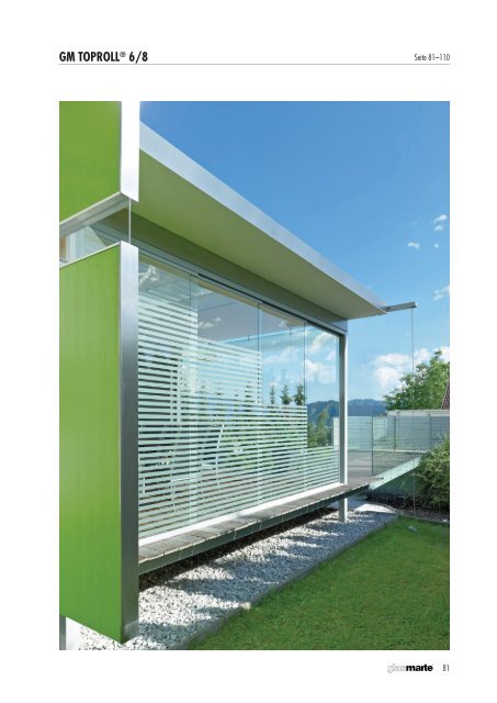 Schiebesysteme für Balkon- und Loggiaverglasungen - Produktkatalog