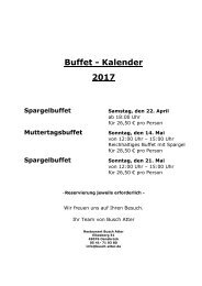 Buffet-Kalender 2017