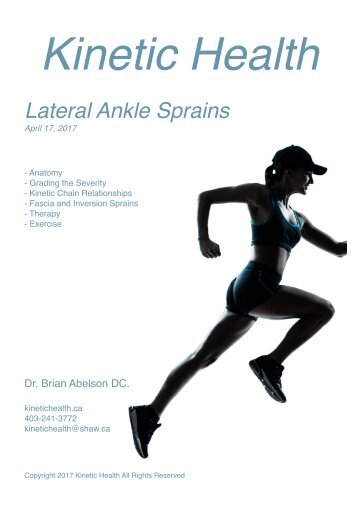 Lateral Ankle Sprains - Kinetic Health 